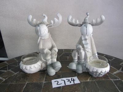 德化县印艺印刷有限责任公司 树脂陶瓷工艺品动物（牛鼻子蜡烛）—— 家居饰品的新宠